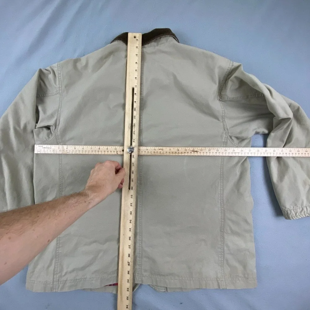 Vintage 90s Polo Ralph Lauren Chore Jacket Barn Coat Mens XL plaid Lined